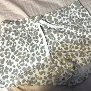 Leopard print shorts
